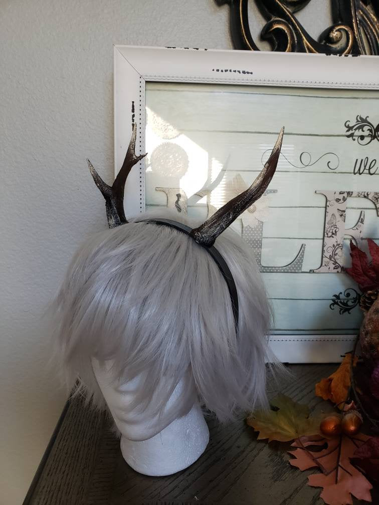 NEW ARRIVAL Antlers on headband! Doe / Deer Antlers 3D Printed (Ultra Light Weight Plastic) Antlers comic-con fantasy fawn