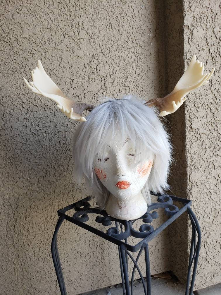 NEW ARRIVAL! Moose antlers Deer Antlers Horns 3D Printed (Ultra Light Weight Plastic) hornef headband Antlers comic-con
