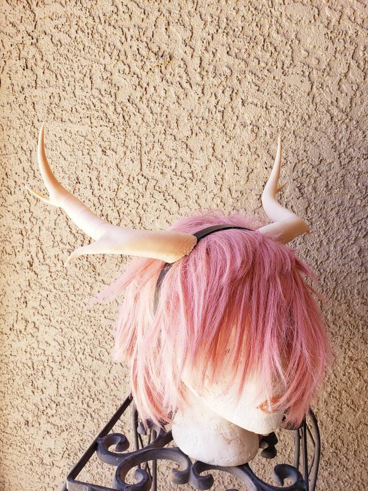 NEW! Fantasy Doe Deer Antlers Horns (Ultra Light Weight Plastic) Reindeer Antlers comic-con