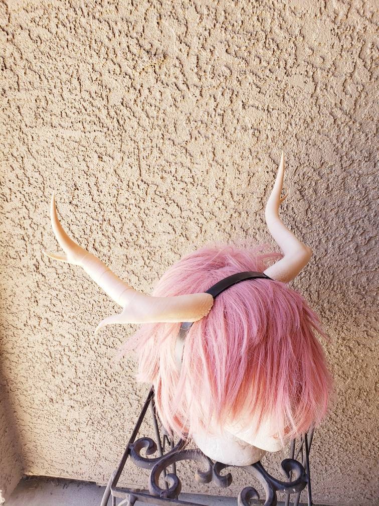 NEW! Fantasy Doe Deer Antlers Horns (Ultra Light Weight Plastic) Reindeer Antlers comic-con