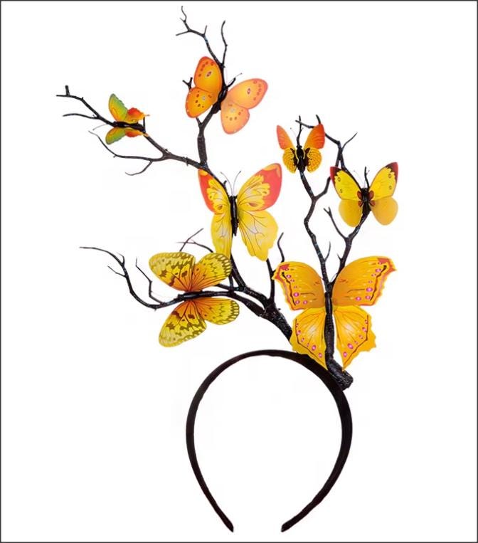 NEW! Butterfly fair crown headband branch lightweight butterfly crown