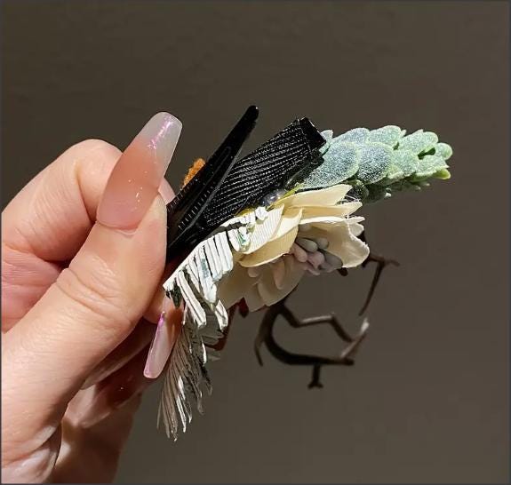 NEW! Christmas tree branch deer antler floral clips for kids and adults
