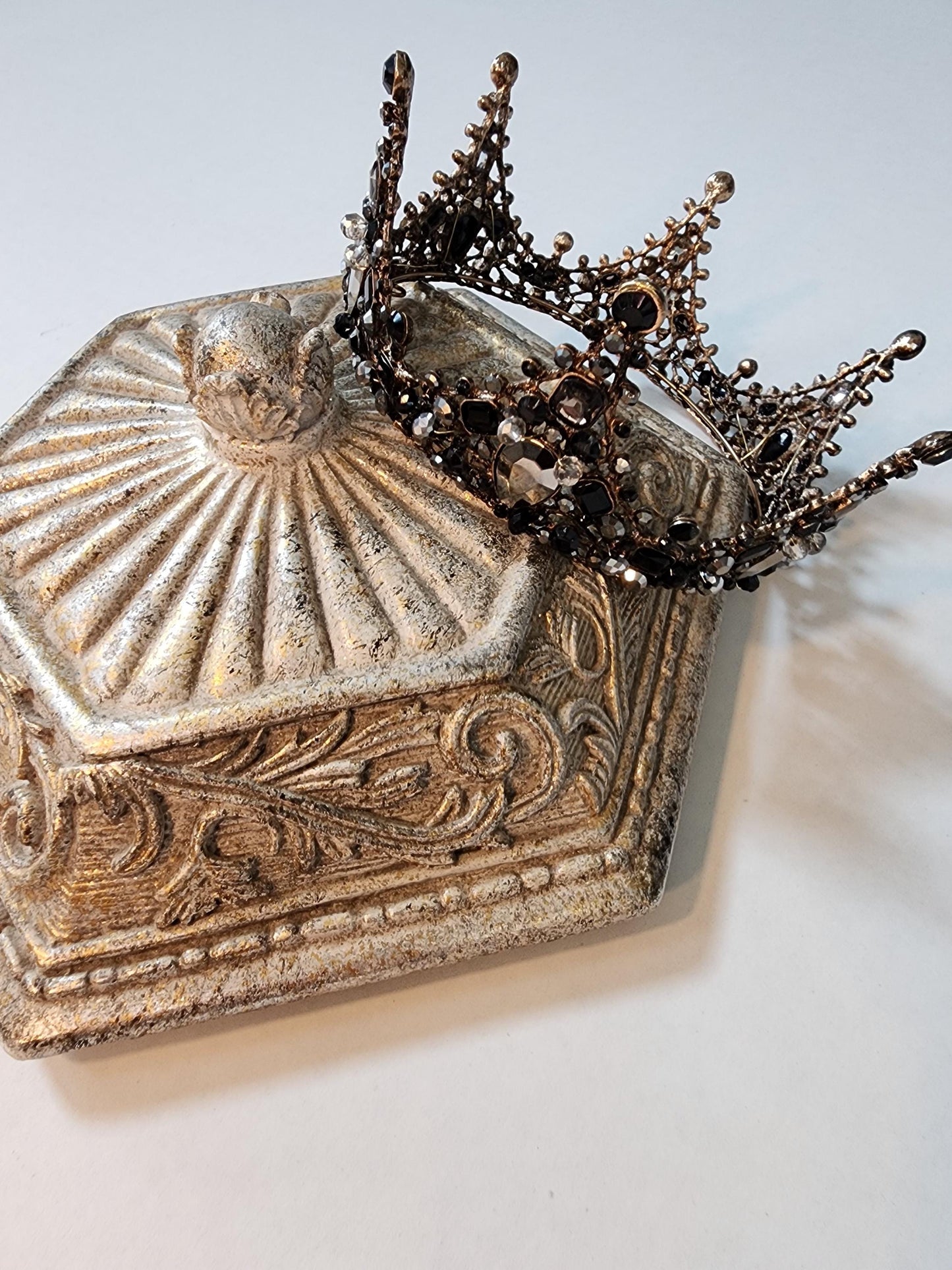 The dark queen Black jeweled crown Ravenna Inspired Adult queen crown