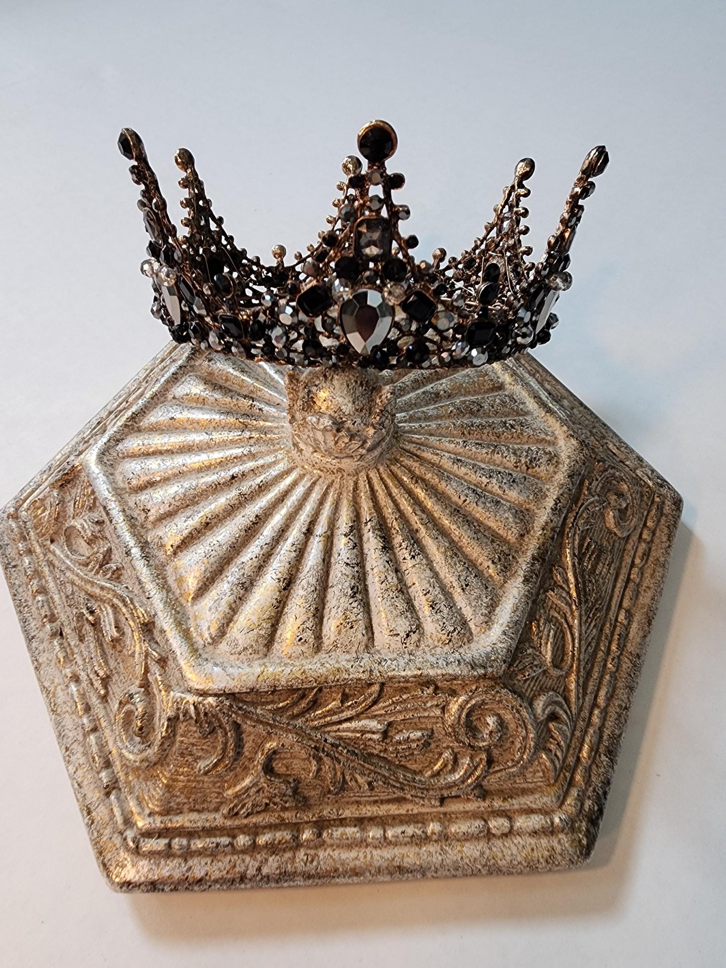 The dark queen Black jeweled crown Ravenna Inspired Adult queen crown