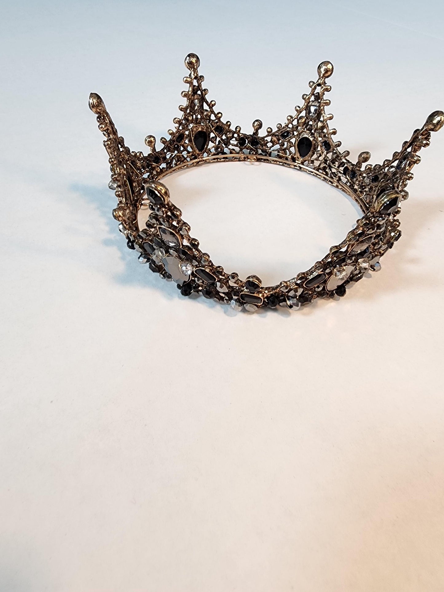 The dark queen Black jeweled crown Ravenna Inspired Adult queen crown