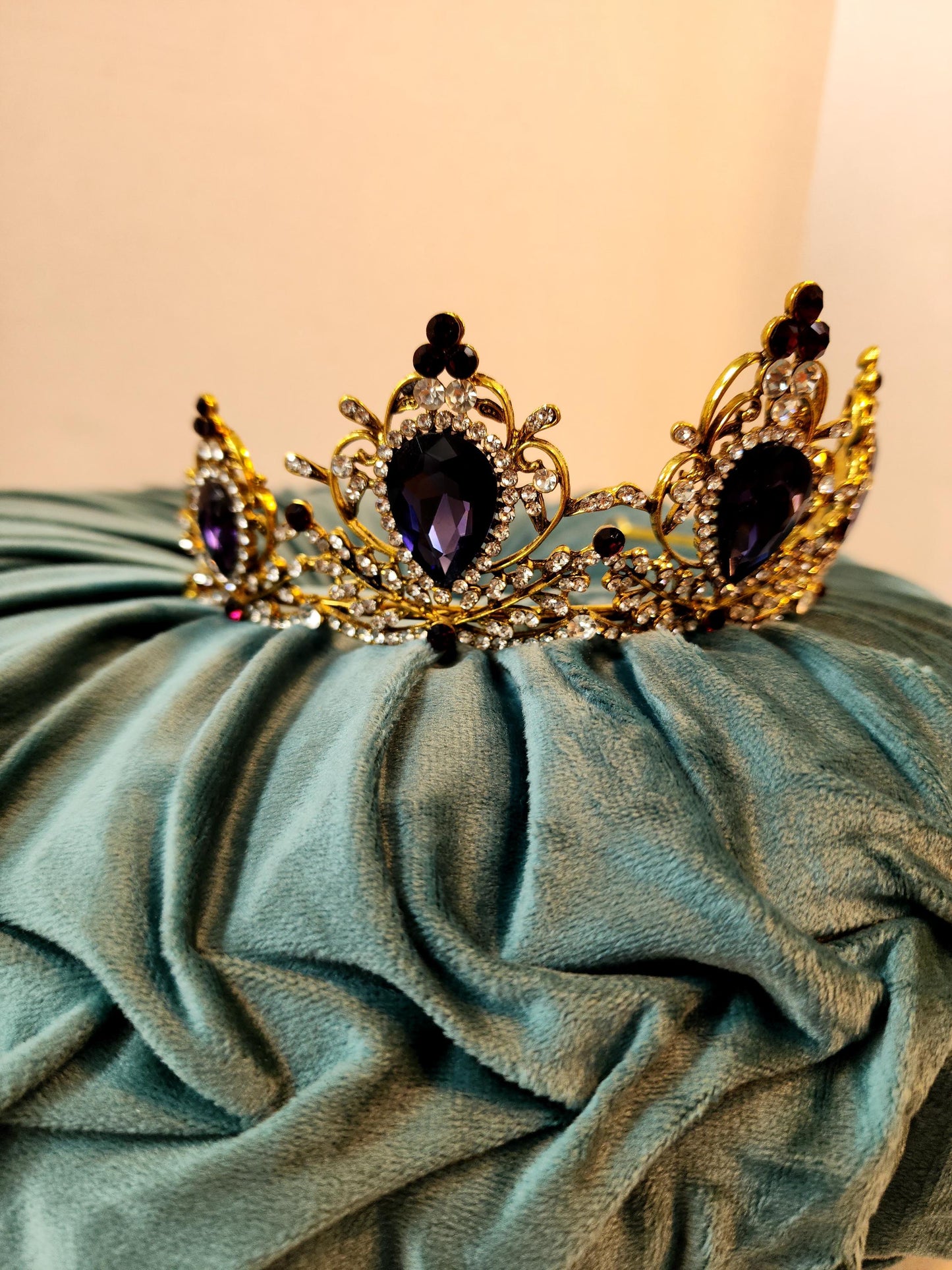 The dark queen jeweled crown Maleficent Inspired people jeweled crown