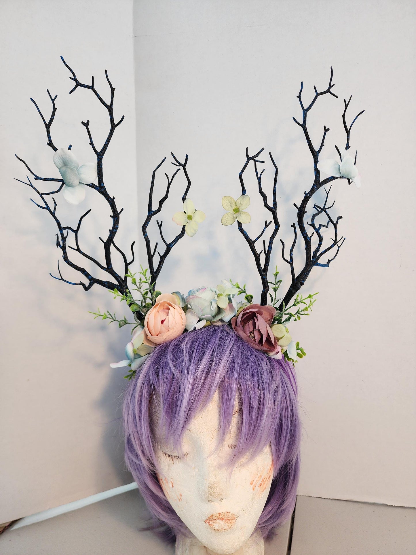 NEW! Forest fairy queen tree branch floral avant garde deer floral headband for kids and adults