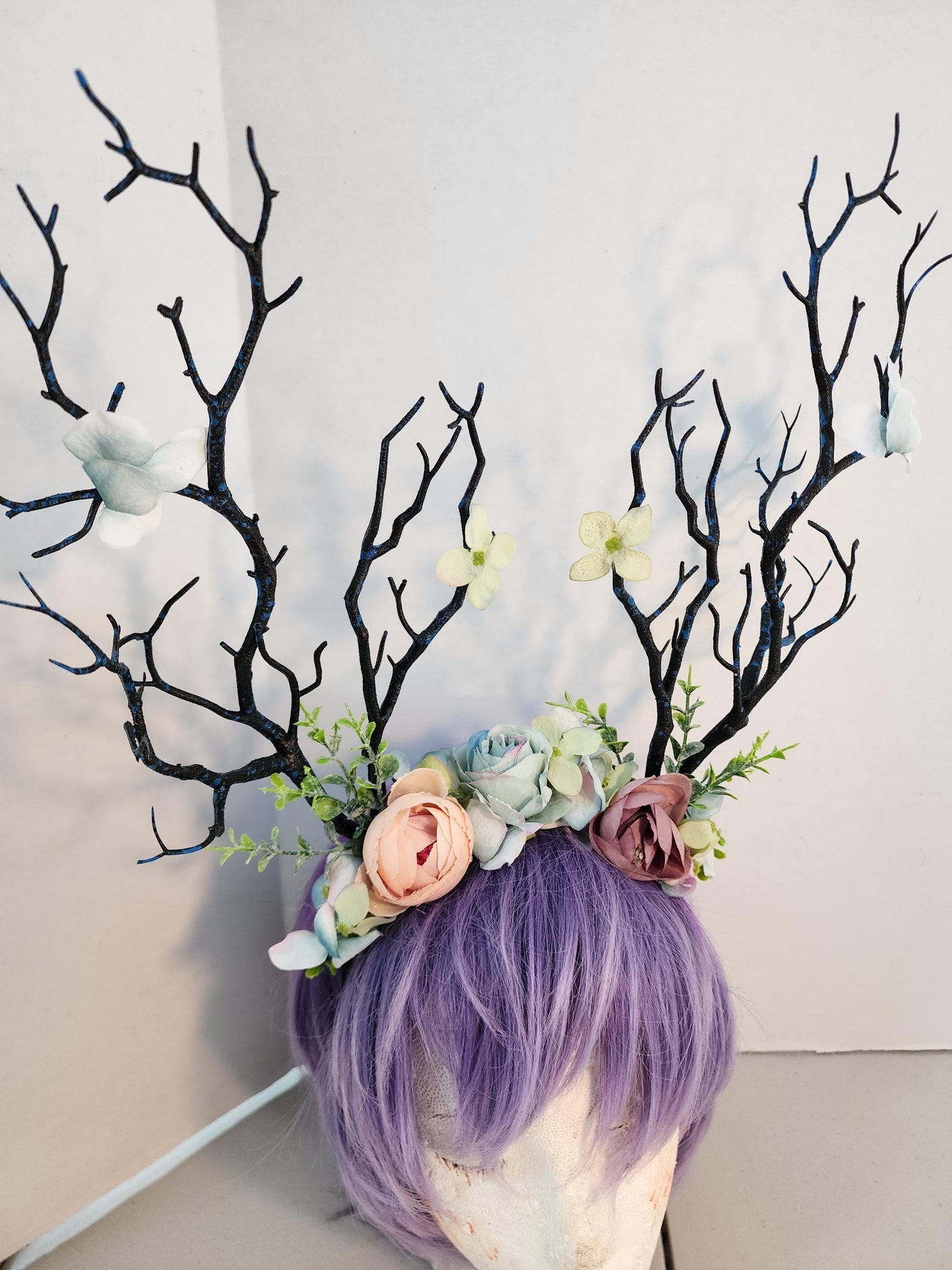NEW! Forest fairy queen tree branch floral avant garde deer floral headband for kids and adults