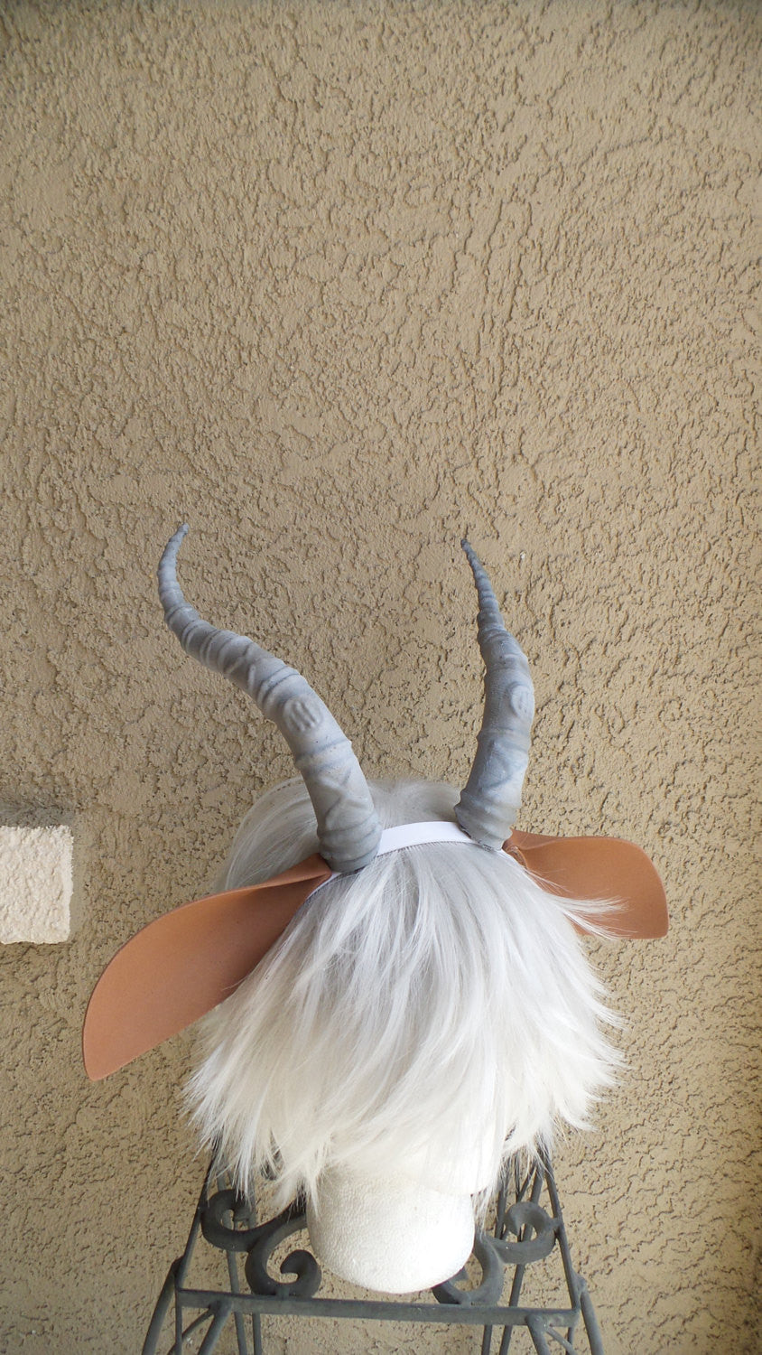 Zootopia inspired Madam Gazelle horns gazelle headband horns with felt ears  comic-con cosplay gazelle costume child size - Mud And Majesty