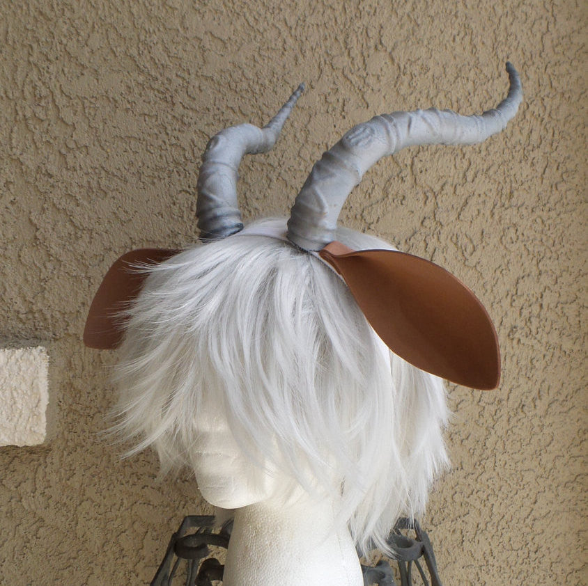 Zootopia inspired Madam Gazelle horns gazelle headband horns with felt ears  comic-con cosplay gazelle costume child size - Mud And Majesty