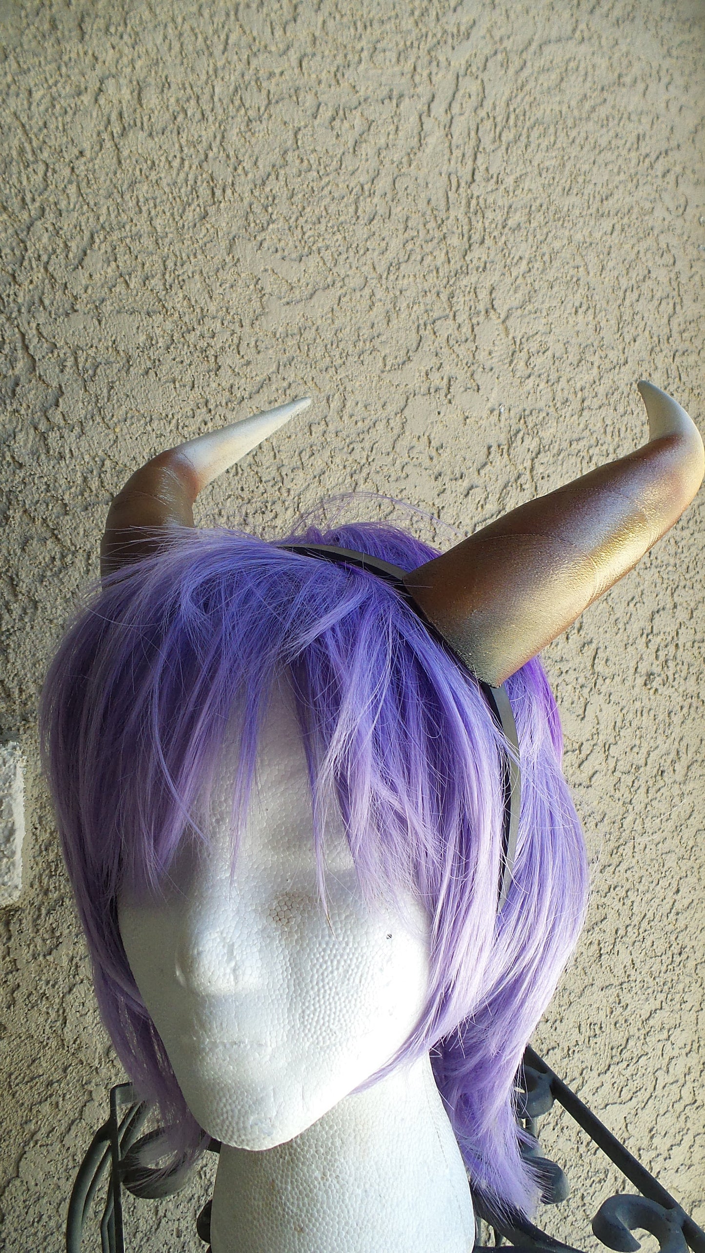 Fantasy Deanerys Dragon inspired 3d printed Dark Red and Silver horns on headband Larp costume addition beast horns lizzard horns - Mud And Majesty