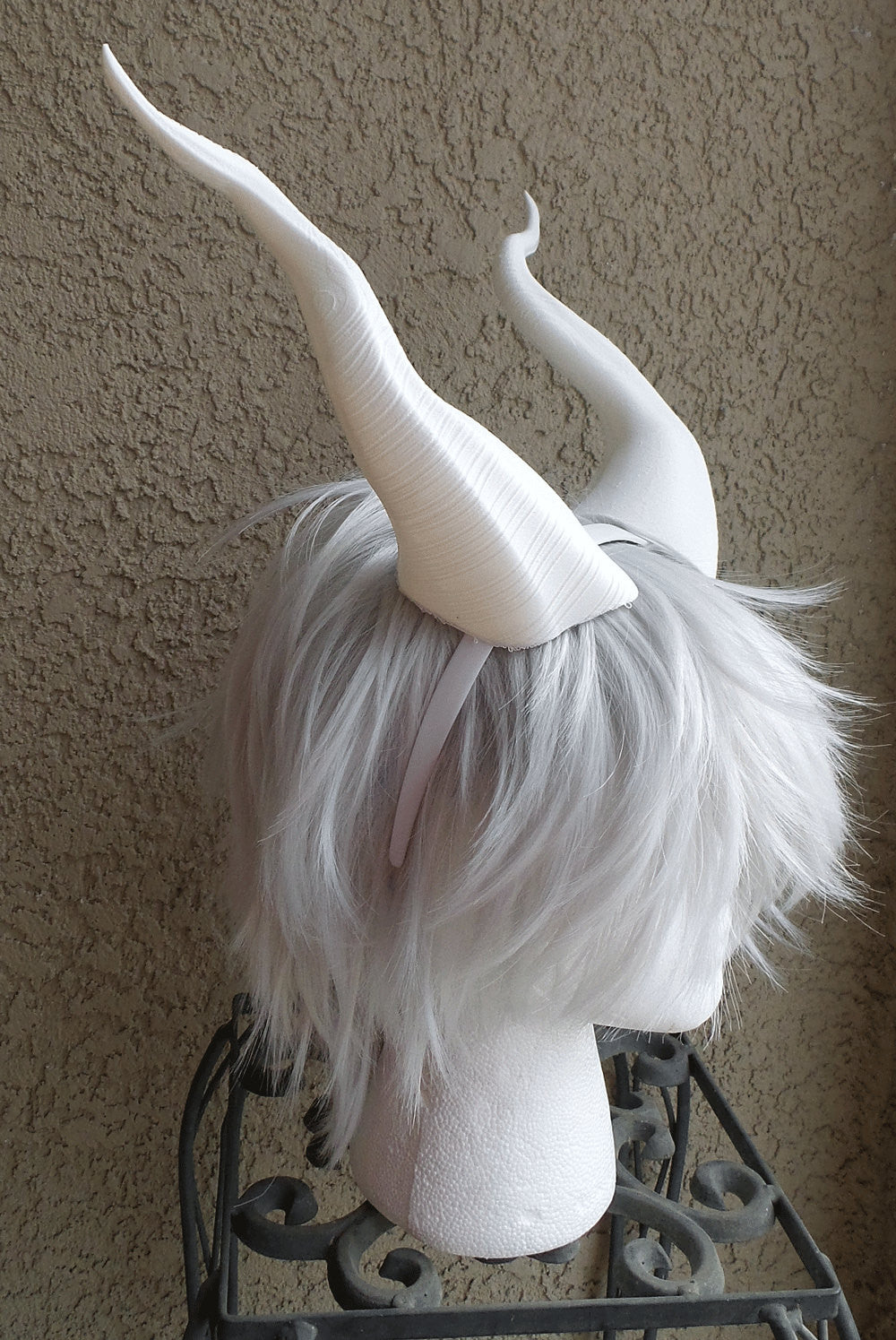 BEST SELLING! Classic Young Maleficent Inspired Horns 3D Printed White Horns comic-con - Mud And Majesty