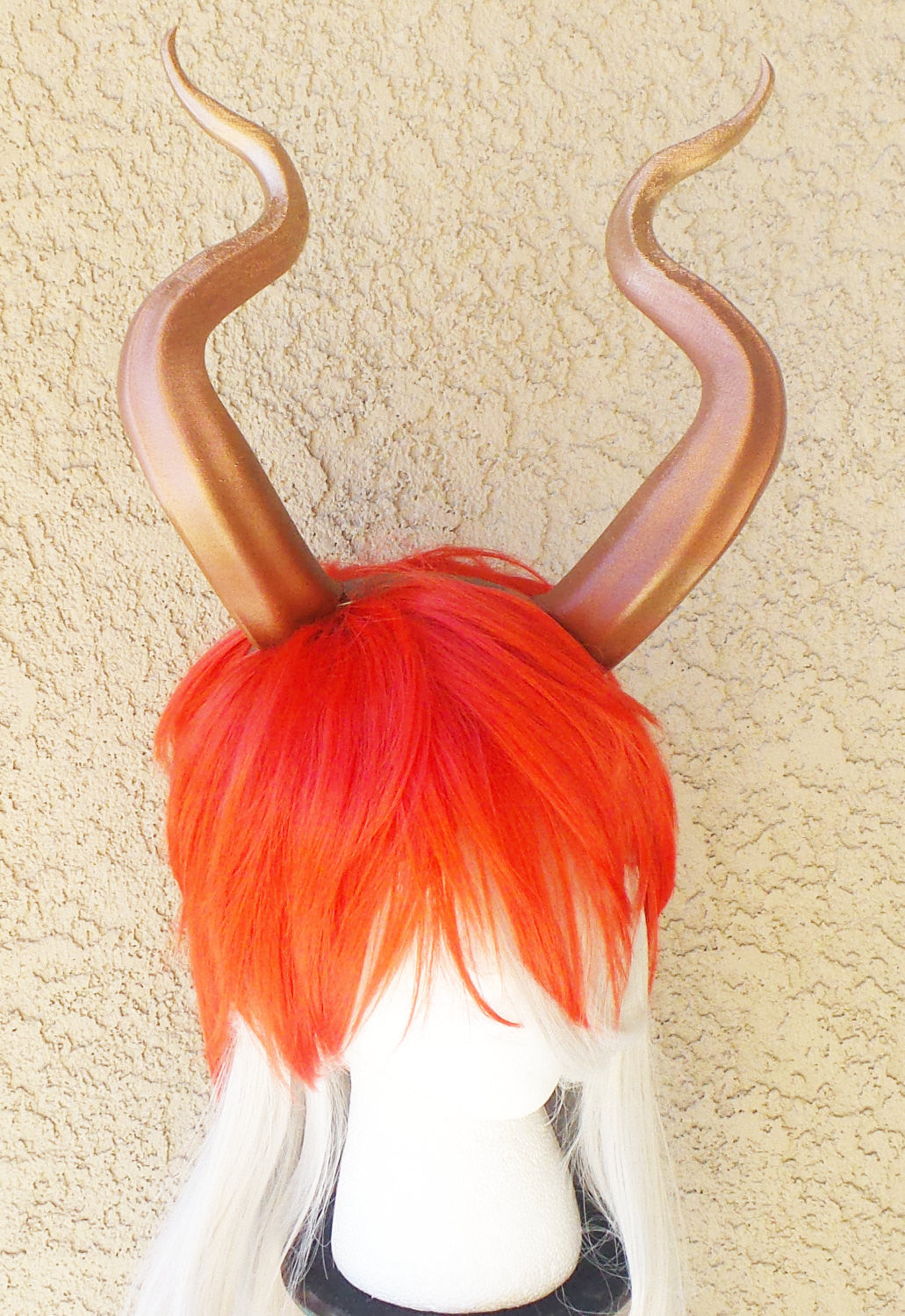 Huge Matador Bull horns 3D printed from PLA(light weight plastic) Coppe-Gold ombre - Mud And Majesty