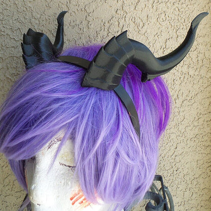 Deanerys Dragon inspired 3d printed horns on headband DIY costume addition dragon comic-con fantasy lizard horns