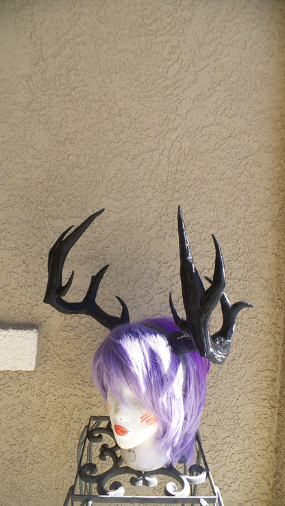 NEW ARRIVAL! Large Realistic Stag Hircine  horns / Deer Antlers Horns  3D Printed (Ultra Light Weight Plastic) Reindeer  comic-con