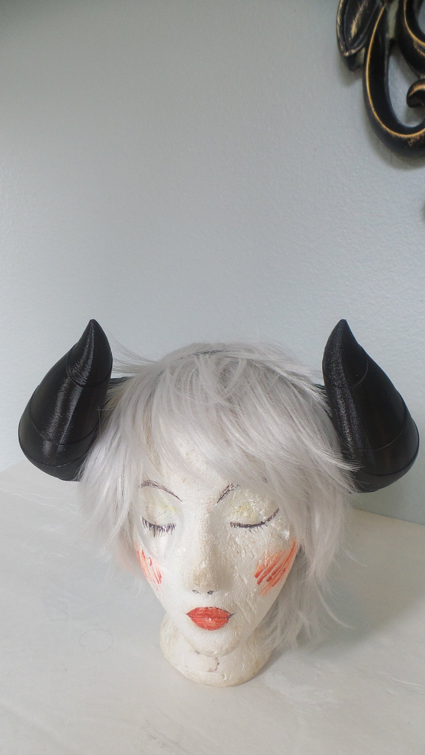 Narmaya inspired from granblue fantasy horns  Fat Bull horns headband 3D printed cosplay pink fantasy horns   Manga style horns Kawaii