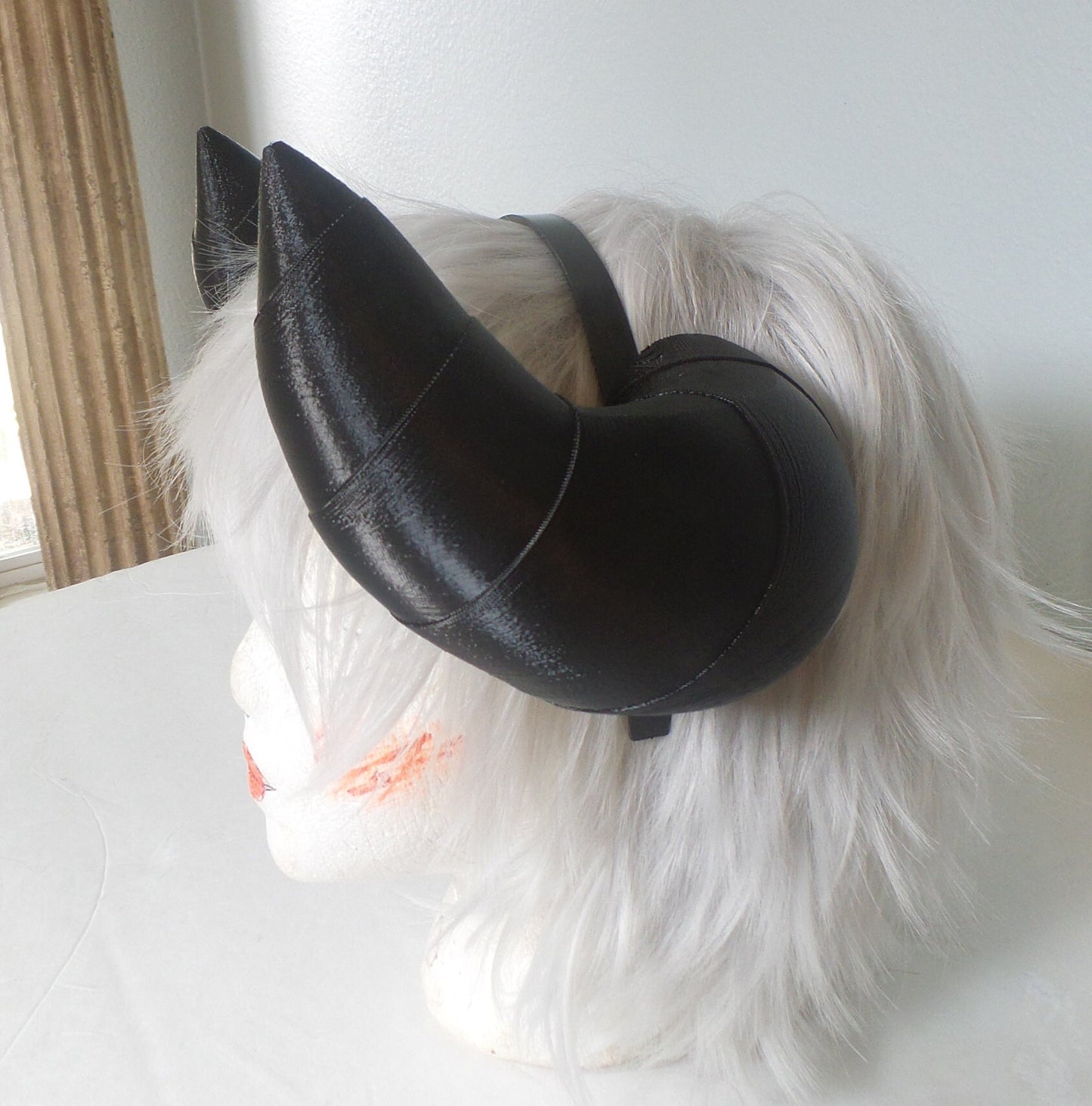 Narmaya inspired from granblue fantasy horns  Fat Bull horns headband 3D printed cosplay pink fantasy horns   Manga style horns Kawaii