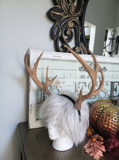 NEW! Realistic Doe Elk Deer Antlers Horns XL stag antlers 3D Printed (Ultra Light Weight Plastic) Reindeer Antlers comic-con