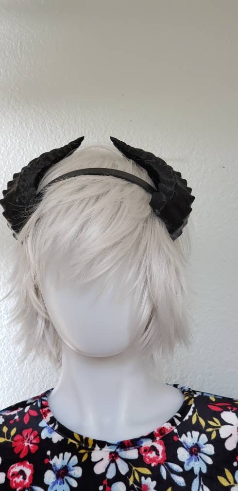 Deanerys Dragon inspired 3d printed set horns on headband DIY costume addition dragon ears  horned beast set lizzard horns sleeck horns