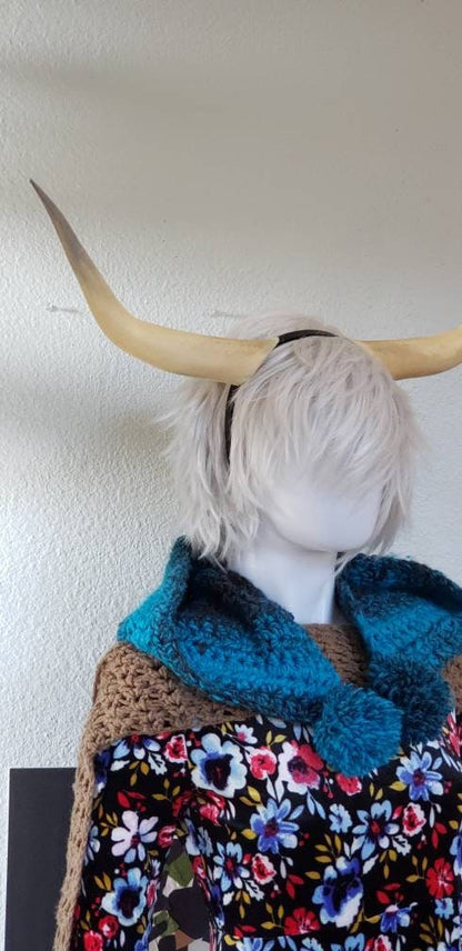 3D printed Light weight steer horns Highland Cow horns Matador horns bull horns extra large realistic