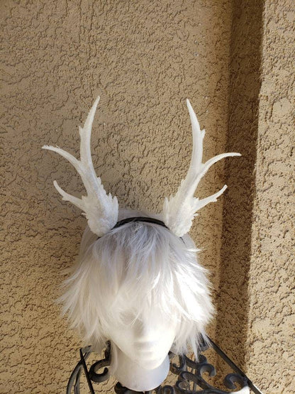 NEW ARRIVAL! Fantasy antlers/ Deer Antlers cosplay(Ultra Light Weight Plastic) Reindeer Antlers winter horns branch elven horned headband