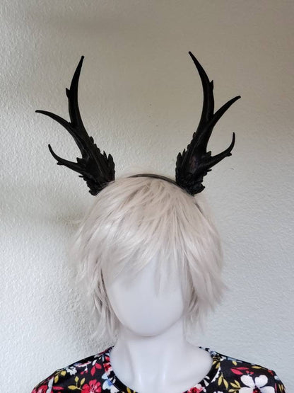 NEW ARRIVAL! Fantasy antlers/ Deer Antlers cosplay(Ultra Light Weight Plastic) Reindeer Antlers winter horns branch elven horned headband