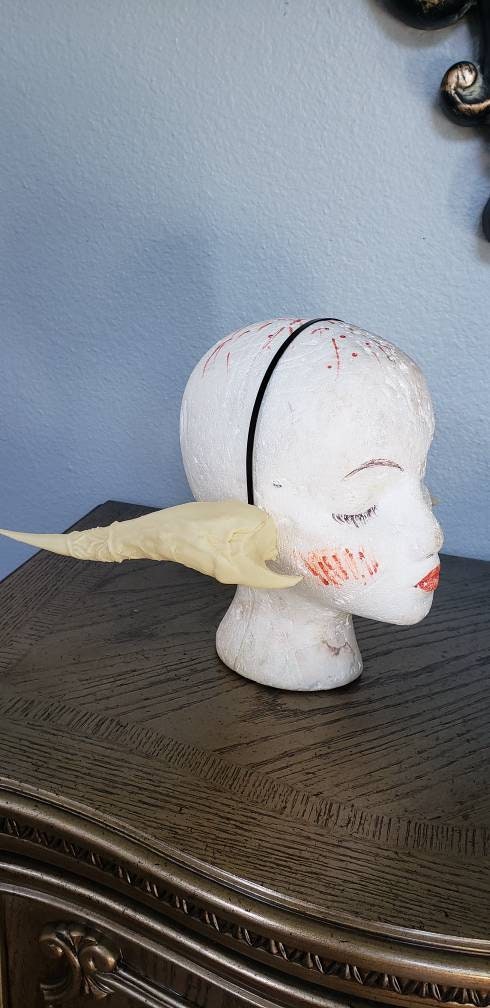 Aura horns 3d printed set horns on headband   Final Fantasy XIV Au Ra dragon race costume addition dragon ears Dragon style horns