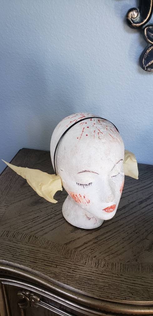 Aura horns 3d printed set horns on headband   Final Fantasy XIV Au Ra dragon race costume addition dragon ears Dragon style horns