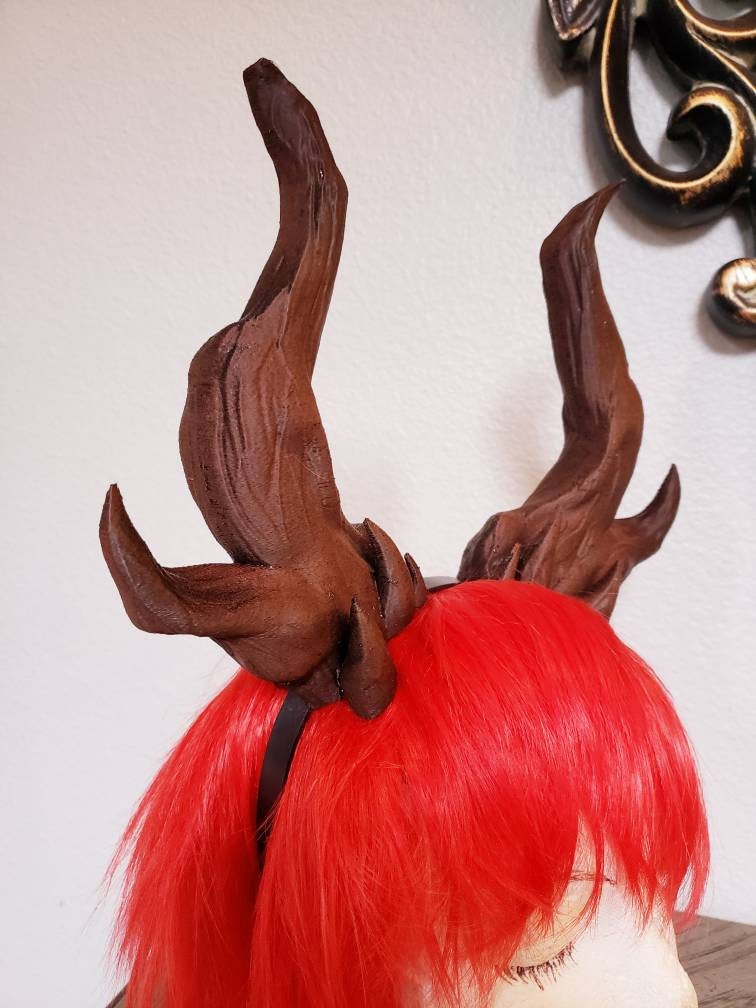 NEW ARRIVAL! Whimsical Dragon Antlers Horns 3D Printed Forest Dragon horns (Ultra Light Weight Plastic) branch fairy horns comic-con