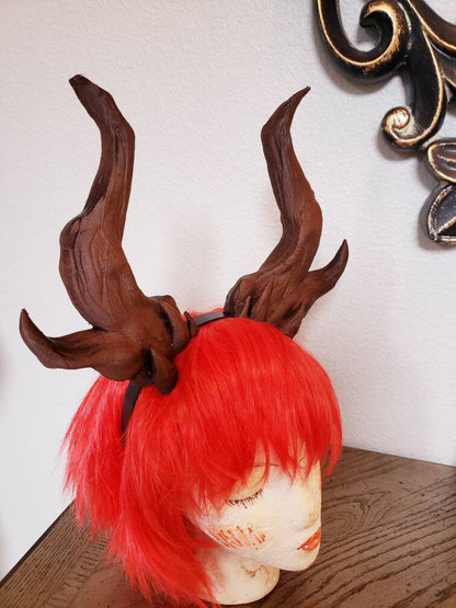 NEW ARRIVAL! Whimsical Dragon Antlers Horns 3D Printed Forest Dragon horns (Ultra Light Weight Plastic) branch fairy horns comic-con