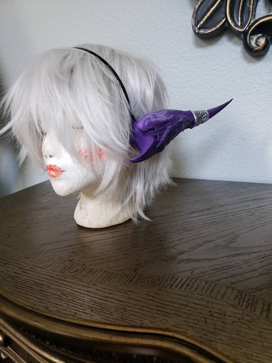 Aura horns Final Fantasy 3d printed set horns on headband DIY costume addition dragon ears Dragon style horns