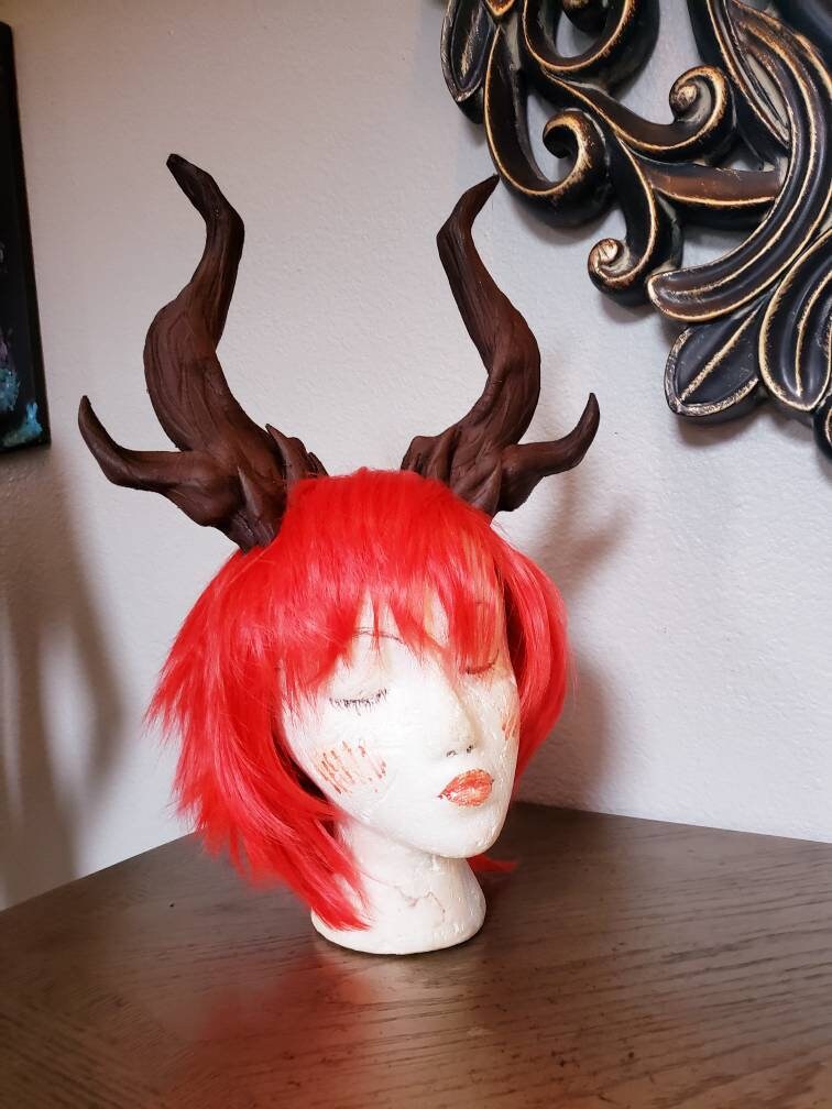 NEW ARRIVAL! Whimsical Dragon Antlers Horns 3D Printed Forest Dragon horns (Ultra Light Weight Plastic) branch fairy horns comic-con