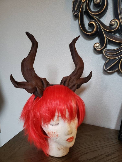 NEW ARRIVAL! Whimsical Dragon Antlers Horns 3D Printed Forest Dragon horns (Ultra Light Weight Plastic) branch fairy horns comic-con