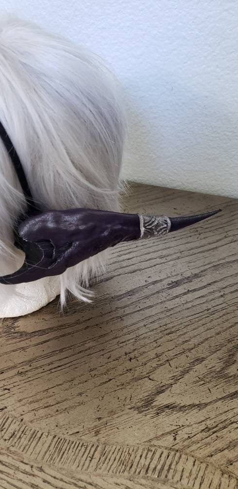 Aura horns Final Fantasy 3d printed set horns on headband DIY costume addition dragon ears Dragon style horns