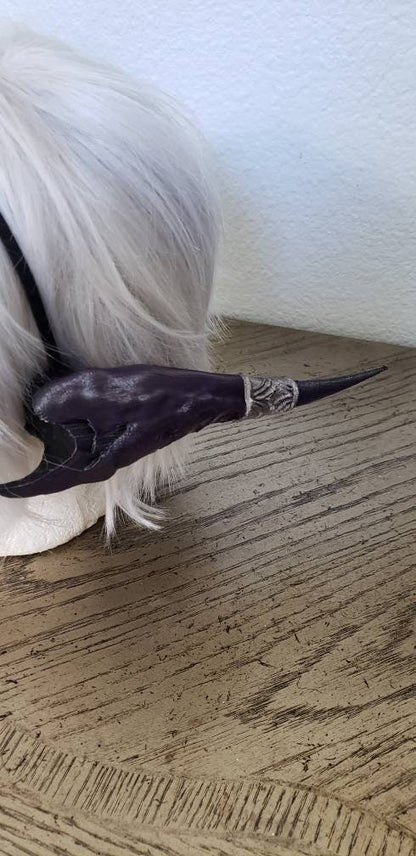 Aura horns Final Fantasy 3d printed set horns on headband DIY costume addition dragon ears Dragon style horns