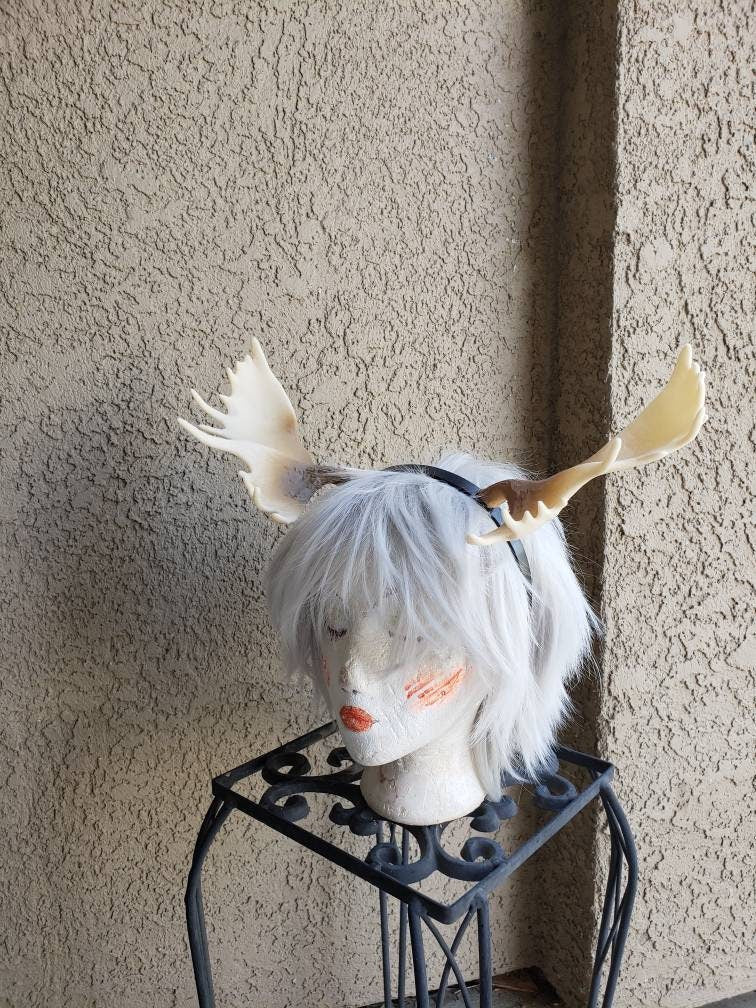 NEW ARRIVAL!  Moose antlers Deer Antlers Horns  3D Printed (Ultra Light Weight Plastic) hornef headband Antlers comic-con