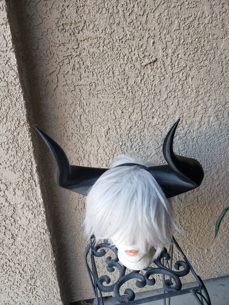 NEW ARRIVAL Legend 12 inch horns  Bull Matador horns headband 3D printed cosplay comicon fantasy horns   wow