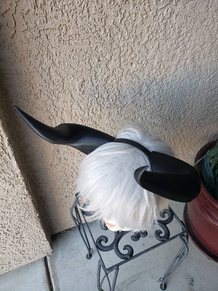 NEW ARRIVAL Legend 12 inch horns  Bull Matador horns headband 3D printed cosplay comicon fantasy horns   wow