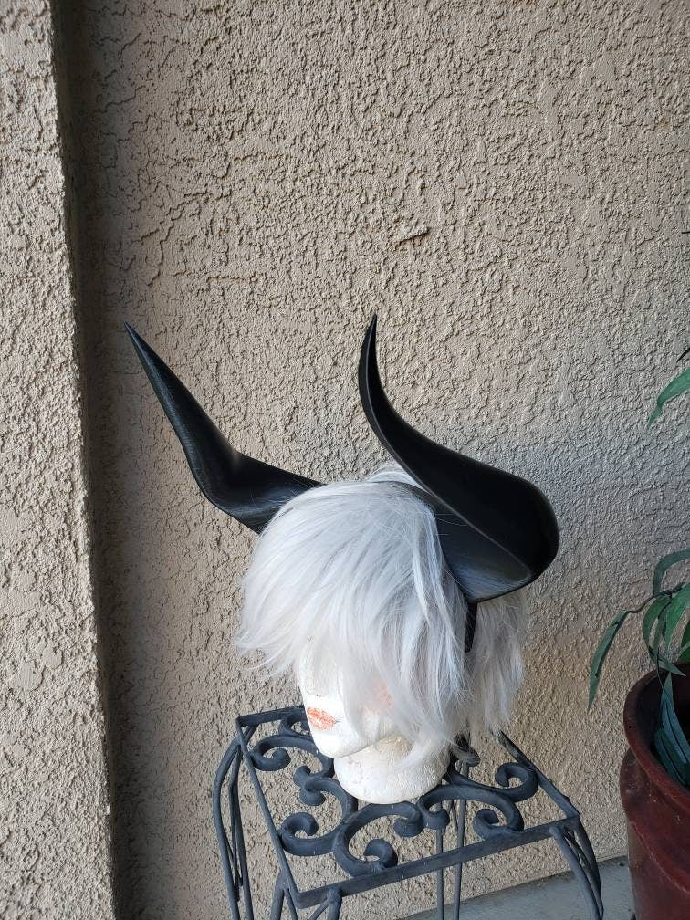NEW ARRIVAL Legend 12 inch horns  Bull Matador horns headband 3D printed cosplay comicon fantasy horns   wow