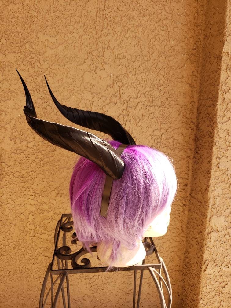Fantasy Dragon Elegant long Dragon 3d printed horns on headband costume addition dragon lizard fantasy horns