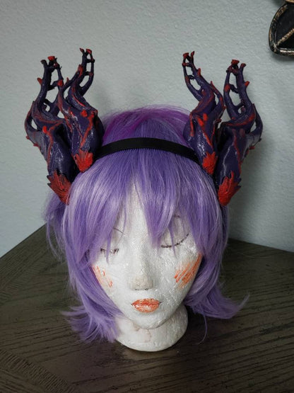 NEW ARRIVAL! Double set Dragon Antlers  Horns 3D Printed Forest Dragon horns (Ultra Light Weight Plastic) twisted vine fairy horns comic-con