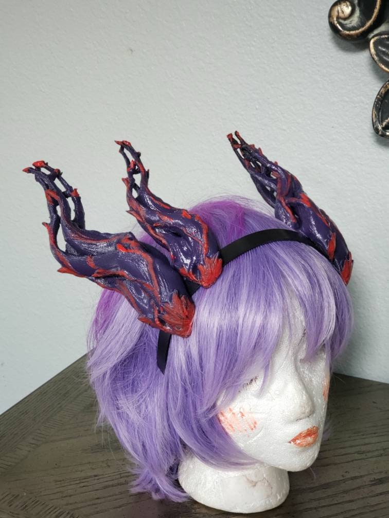 NEW ARRIVAL! Double set Dragon Antlers  Horns 3D Printed Forest Dragon horns (Ultra Light Weight Plastic) twisted vine fairy horns comic-con