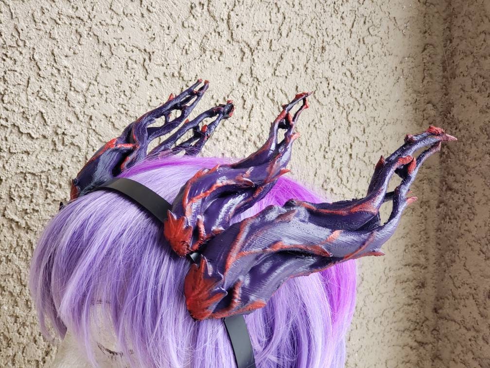 NEW ARRIVAL! Double set Dragon Antlers  Horns 3D Printed Forest Dragon horns (Ultra Light Weight Plastic) twisted vine fairy horns comic-con