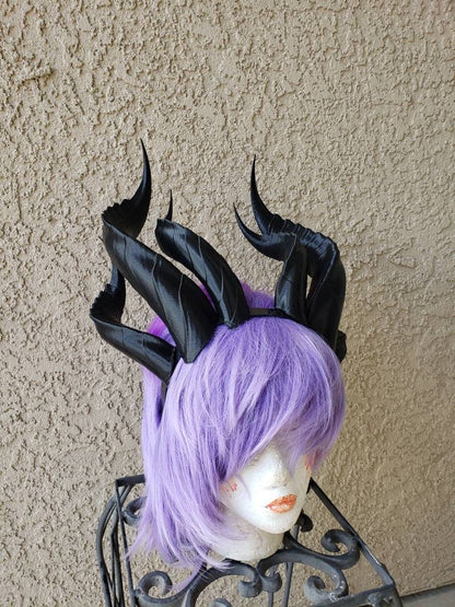 Fantasy Dragon Elegant long Dragon 3d printed horns three sets on headband costume addition dragon comicon fantasy  lizzard horns