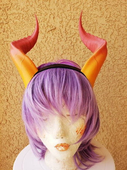 Fantasy Dragon Elegant long Dragon 3d printed horns on headband costume addition dragon comicon fantasy  lizzard horns