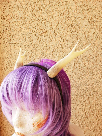 NEW ARRIVAL! Realistic  Doe / Deer Antlers  3D Printed (Ultra Light Weight Plastic) Reindeer Antlers comic-con fantasy fawn two prong