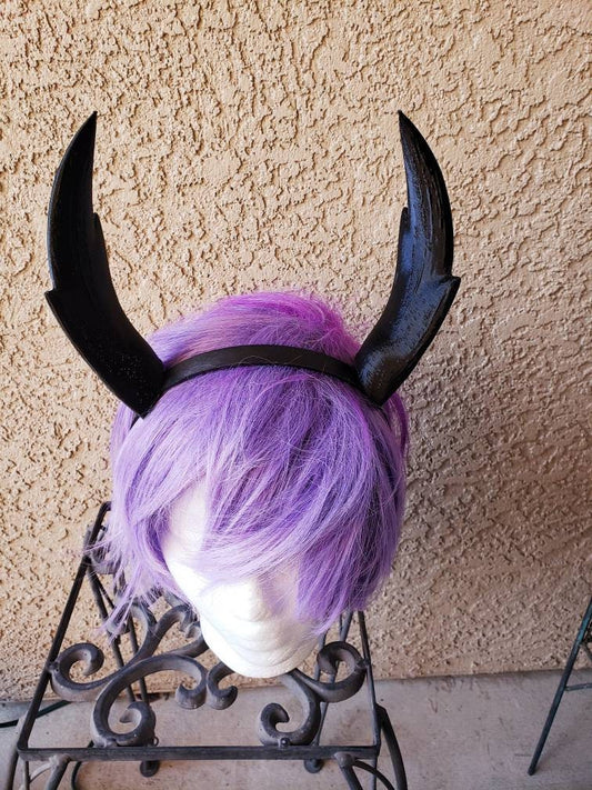 Prong horn deer 3d printed set horns on headband costume dragon ears  horned beast prong horn antlers