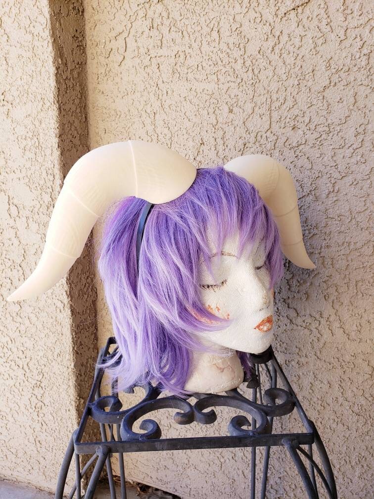 Large  Fantasy Cosplay Horns Horned Headband Viking headdress Jester horns comic-con caterpillar horns