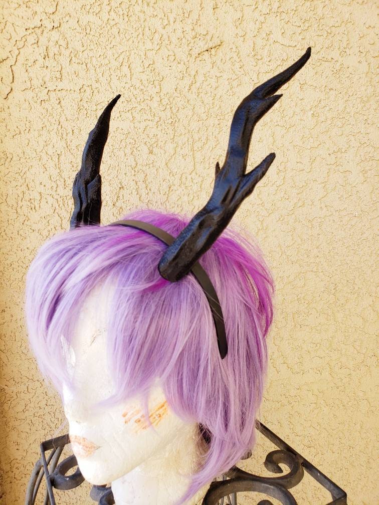 NEW ARRIVAL! Whimsical Dragon Antlers Horns 3D Printed Forest Dragon horns (Ultra Light Weight Plastic) teifling fairy horns comic-con