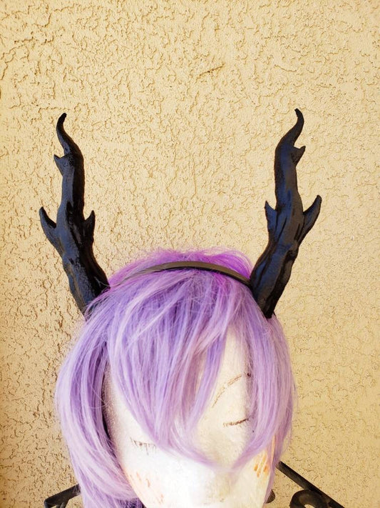 NEW ARRIVAL! Whimsical Dragon Antlers Horns 3D Printed Forest Dragon horns (Ultra Light Weight Plastic) teifling fairy horns comic-con